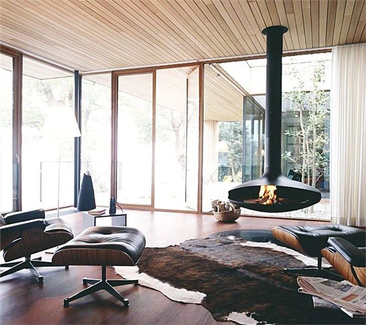 Ceiling Hanging Fireplace
