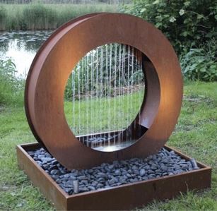 Metal Standing Waterfall