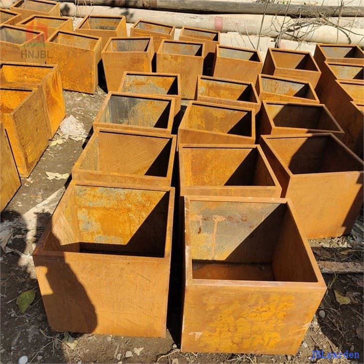 Corten Steel Planter Rectangle (2)