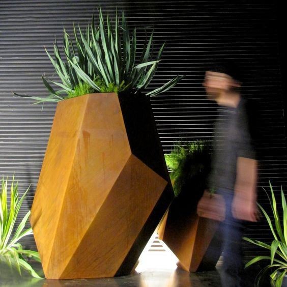 Courtyard Corten Rusty Planter