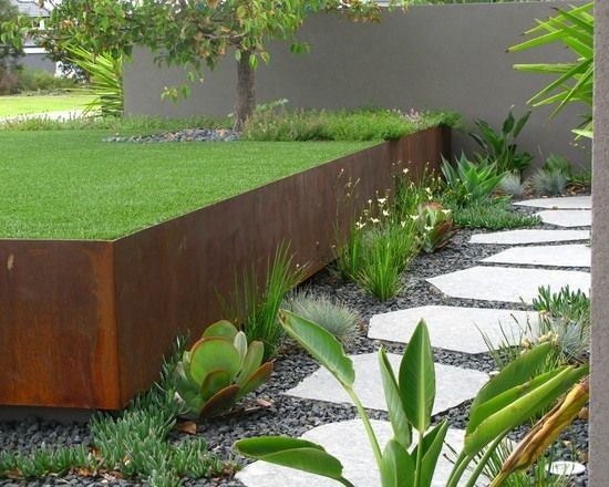 Courtyard Corten Rusty Planter