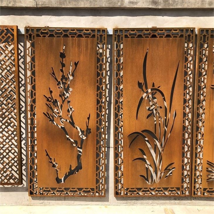 Custom Laser Cut Landscape Fence Panels