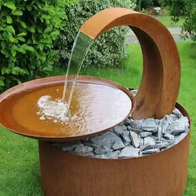 Fire Pit With Water Feature