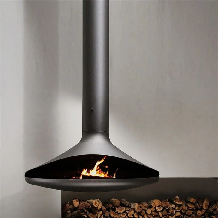 Indoor Rotating Hanging Fireplace