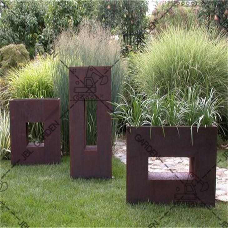 Rusty Planter Boxes