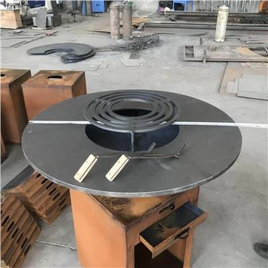 100cm Outdoor Corten Metal BBQ Grill