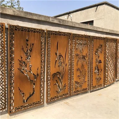 Vidinis kambario daliklis namų lazeriu iškirptas ekranas