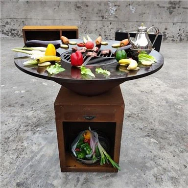 Corten plieno sodo grilis