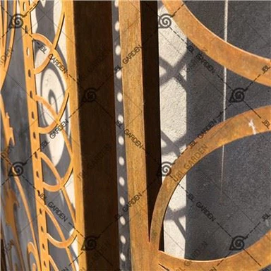 Corten plieno sodo ekranai dekoravimui