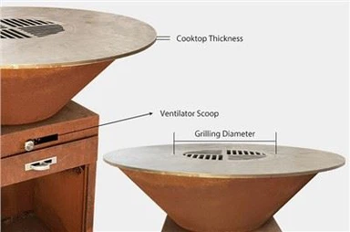 Sodo šalis virimo rūkalius BBQ Grill