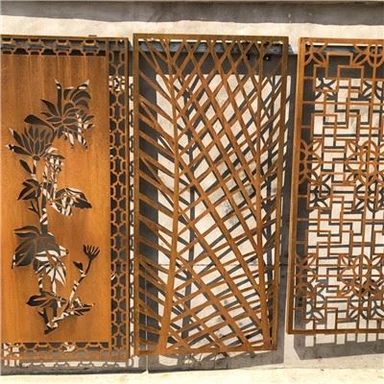 Dekoratyvinis metalinis privatumo skydelis