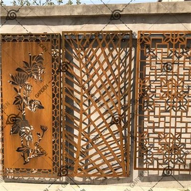 Lauko lazeriu pjauto metalo privatumo ekranas