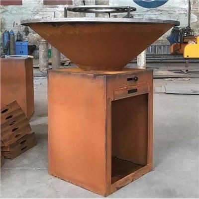 Round Fire Pit Grill