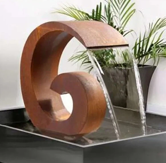 Art Sculpture Metal Water Fountain