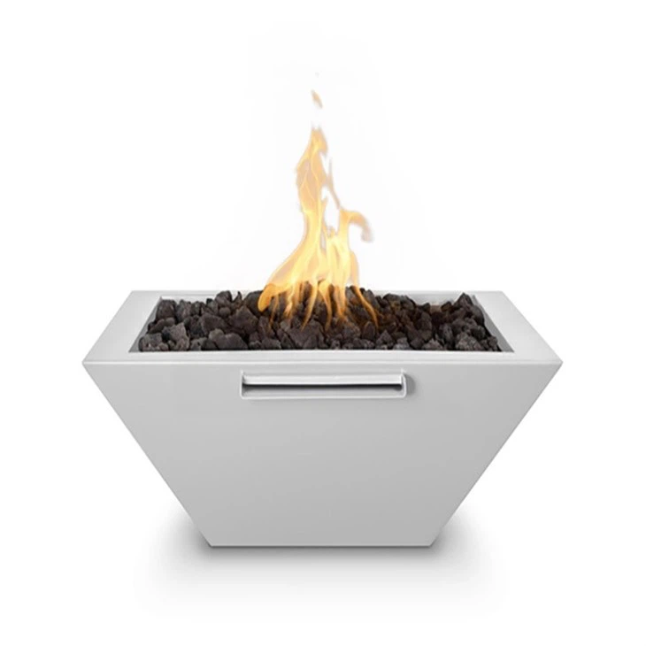 Black Fire Pit With Waterfall
