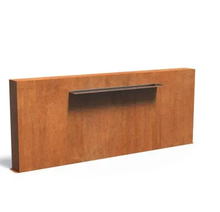 Corten Steel Free Standing Pond Water Wall