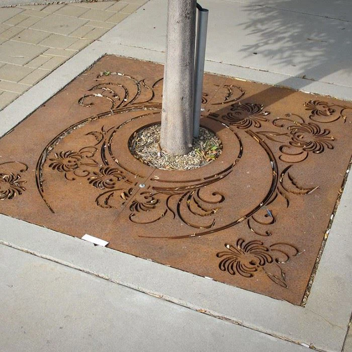 Corten Steel Metal Tree Grate