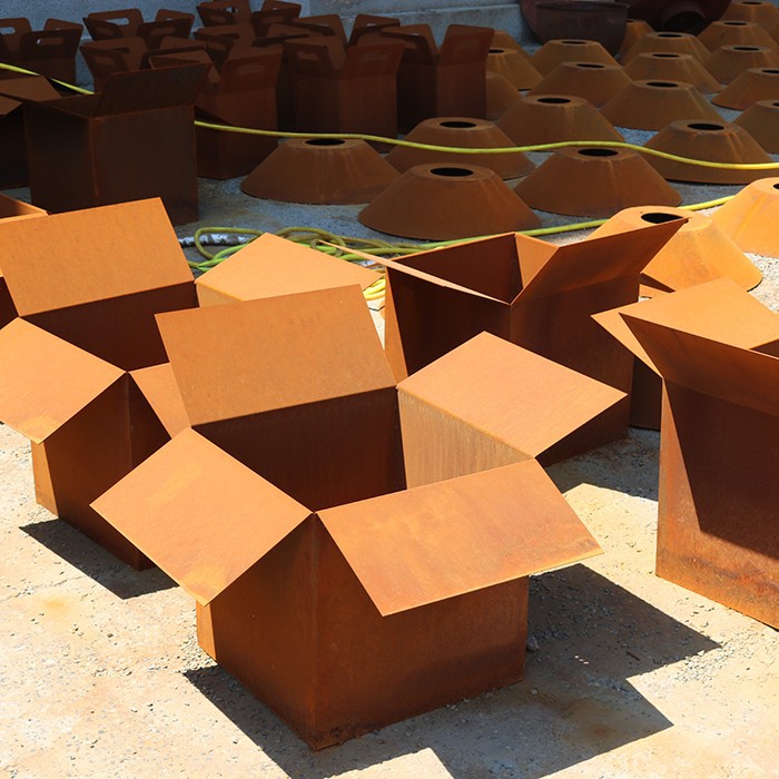 Large Corten Steel Plant Pot suppliers