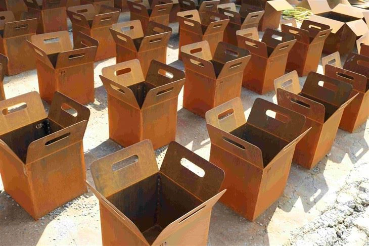 Metal Outdoor Tree Pots Flower Pot