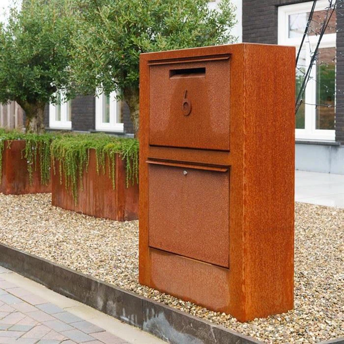 Metal Garden Mailbox Post Box