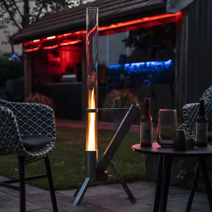 High-Quality Patio Wood Pellet Heater With Glass Tube