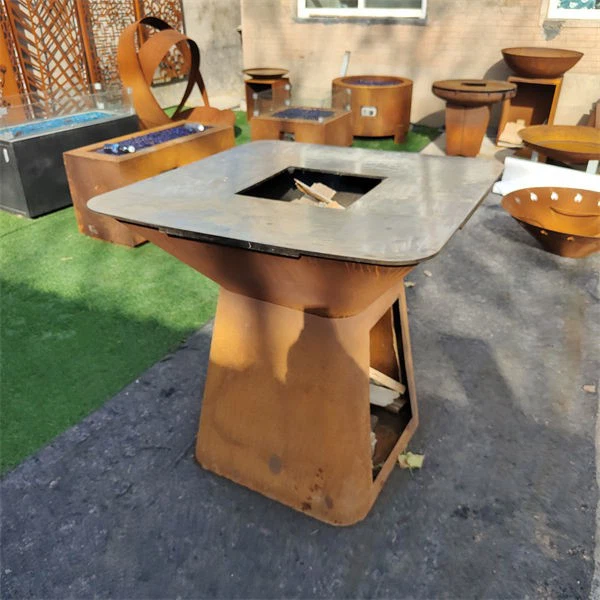 Patio Wood Burning BBQ Stove With Grill suppliers