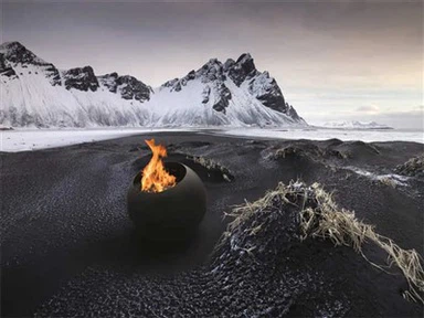 Bubble Wood Fire Pit