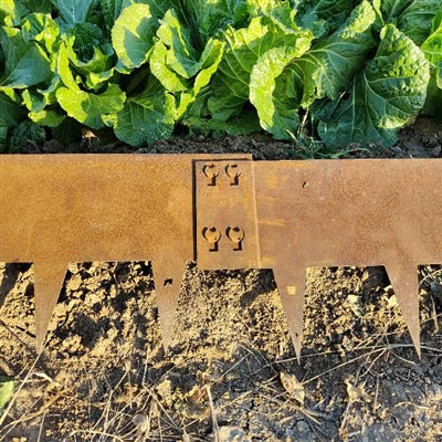 Metaliniai montavimo apvadai žolei