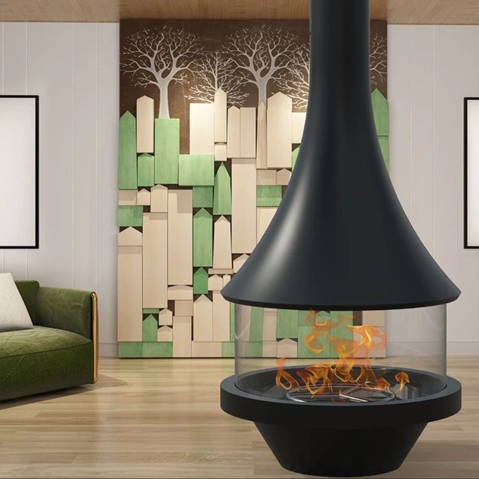 Suspended Wall Hanging Fireplace